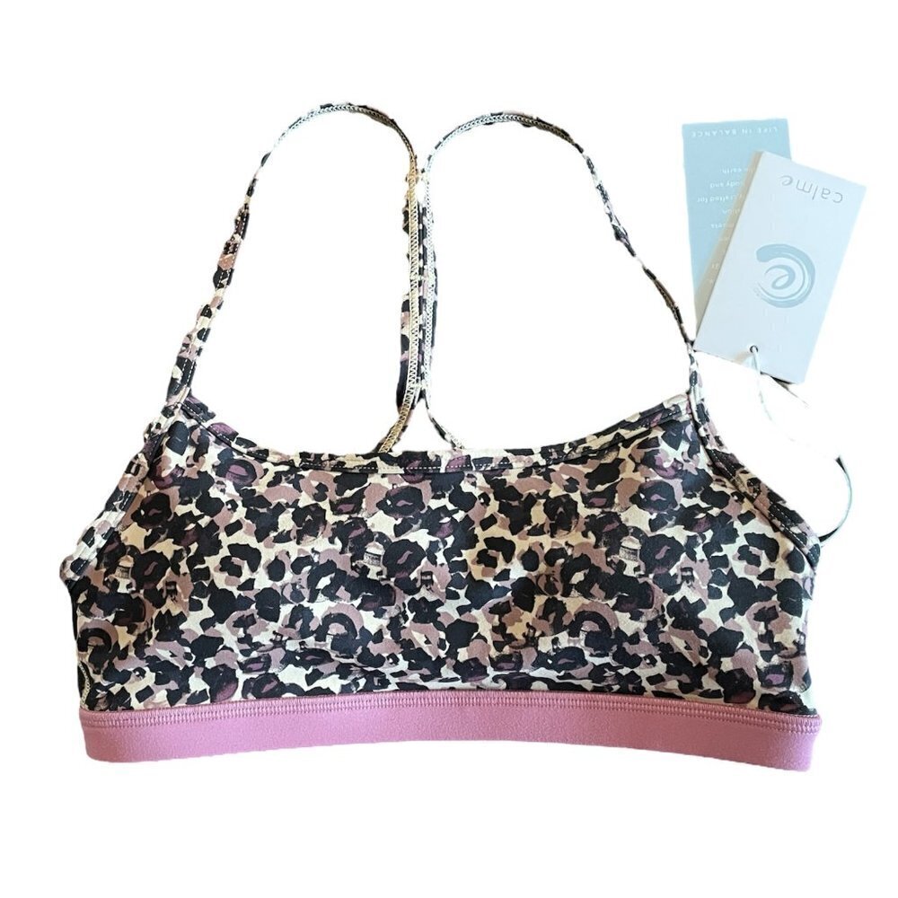 NWT Calme Johnny Was Endurance Cross Back Sports Bra Sz. XS